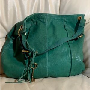 Fossil leather handbag